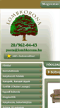Mobile Screenshot of lombkorona.hu