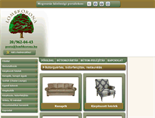 Tablet Screenshot of lombkorona.hu